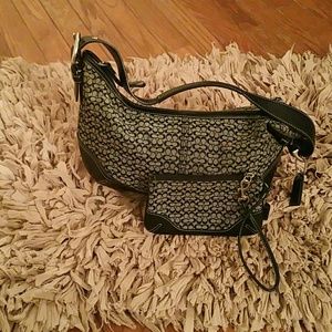 Coach purse w/wristlet